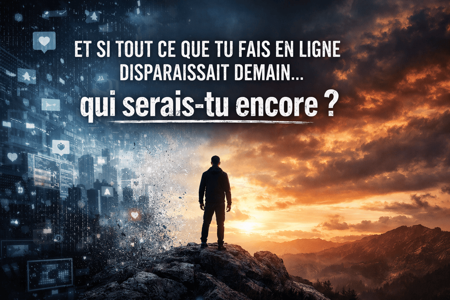 Robin Businde sur : Et si tout ce que tu fais en ligne disparaissait demain… qui serais-tu encore ?